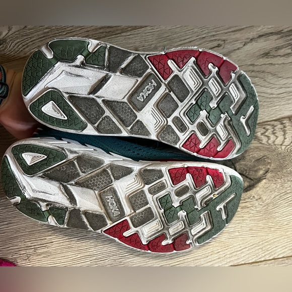 Hoka Light blue and Red Athletic Sneakers size 6 - Picture 6 of 6